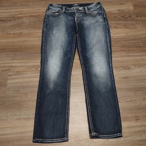 Silver Suki Mid Rise Straight jeans